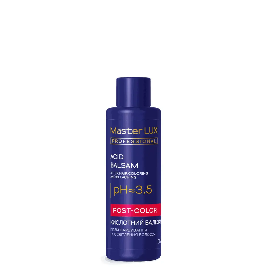 Balsam kwaśny po koloryzacji i rozjaśnianiu włosów Master LUX Professional (POST-COLOR) 100ml