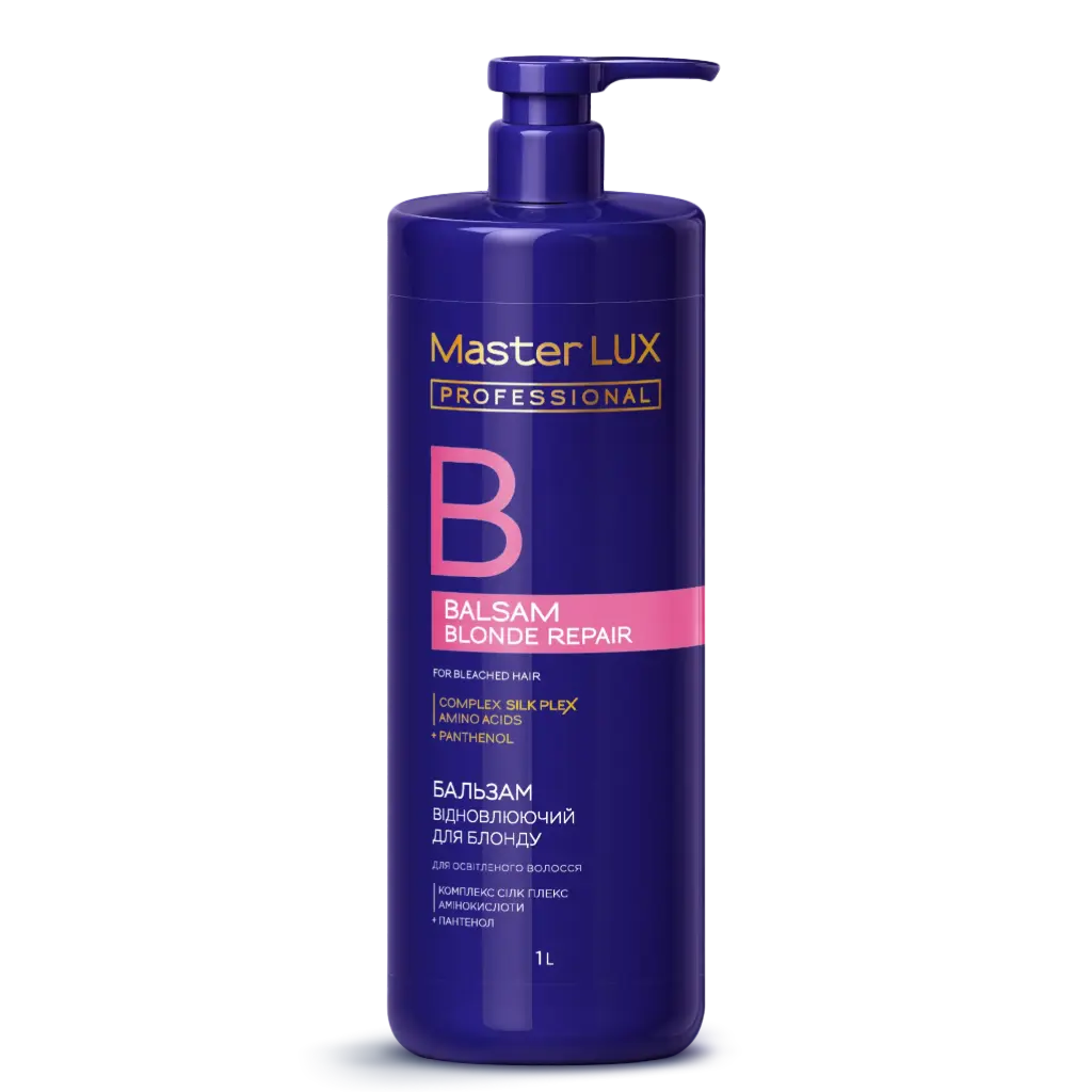 Balsam Master LUX professiona lregenerująca do włosów rozjaśnianych (Blonde Repair) 1L