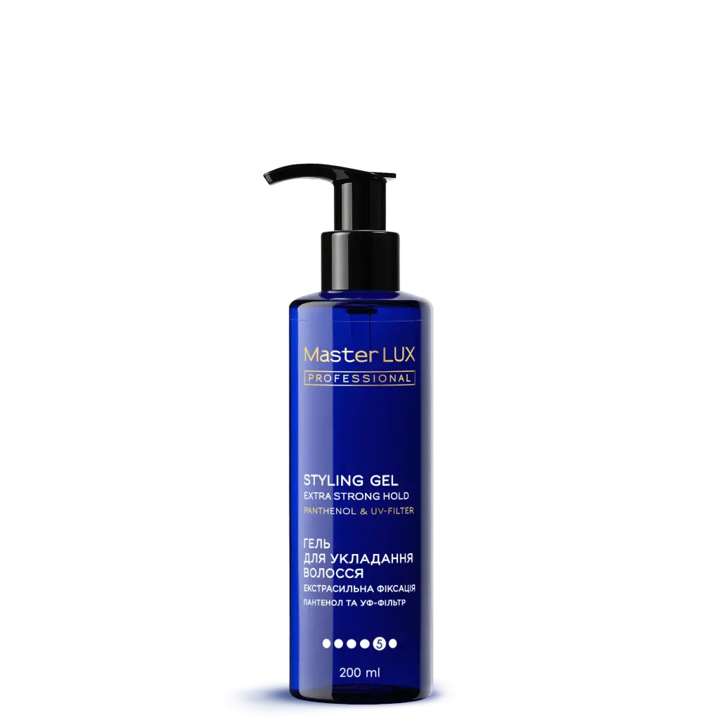 Żel do stylizacji włosów Master LUX professional o bardzo mocnym utrwaleniu 200 ml