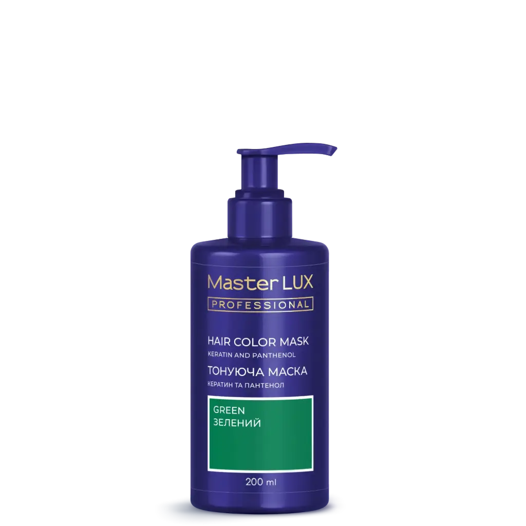 Maska tonująca do włosów Master LUX professional tone Zielony 200 ml