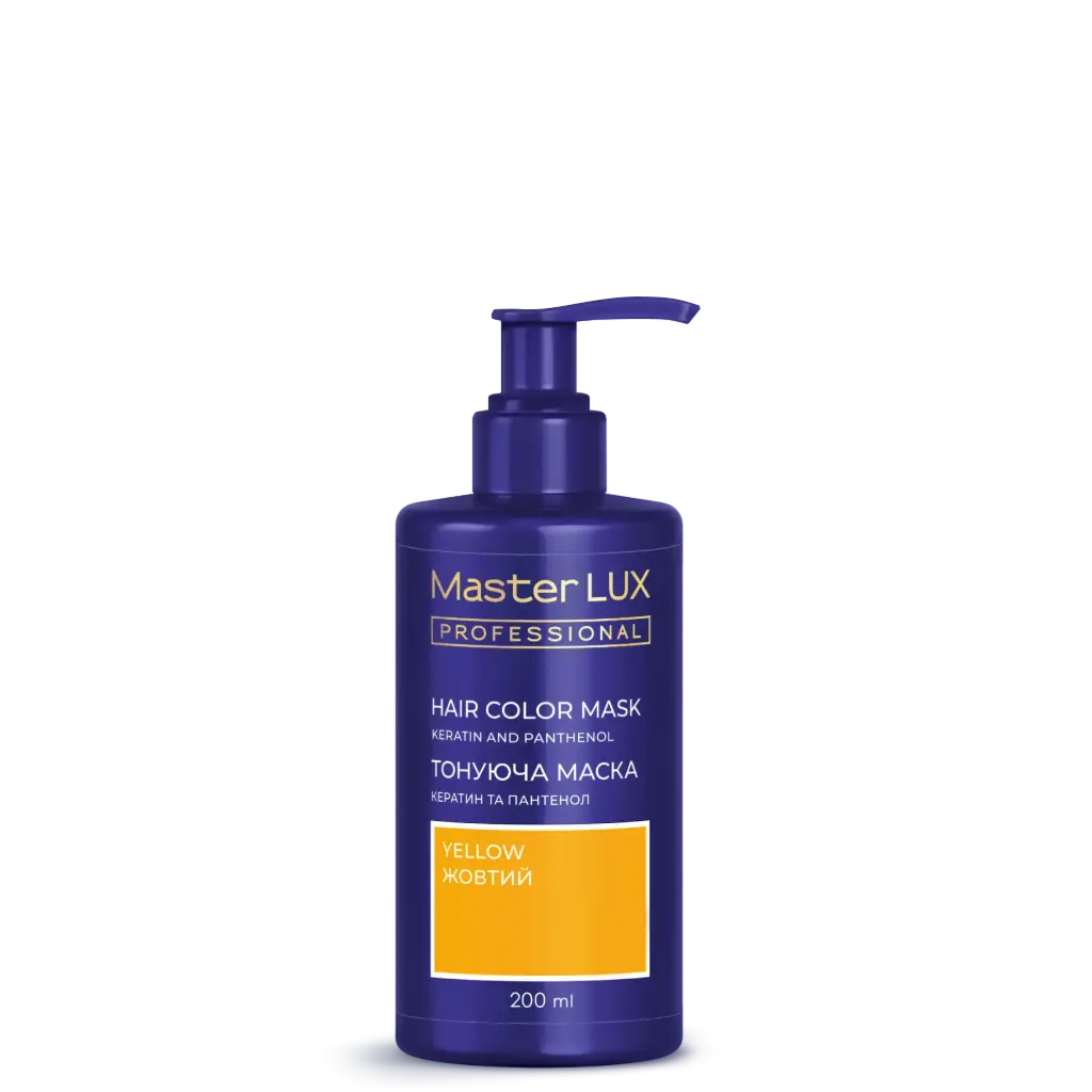 Maska koloryzująca do włosów Master LUX Professional żółty 200ml