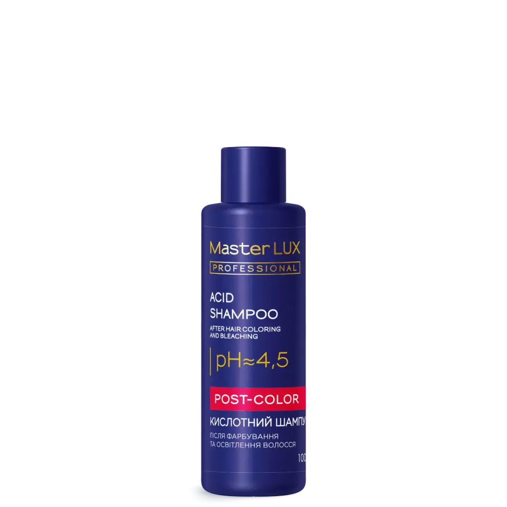 Acіd Shampoo Master LUX professional after hair coloring and bleaching (POST-COLOR) 100 ml