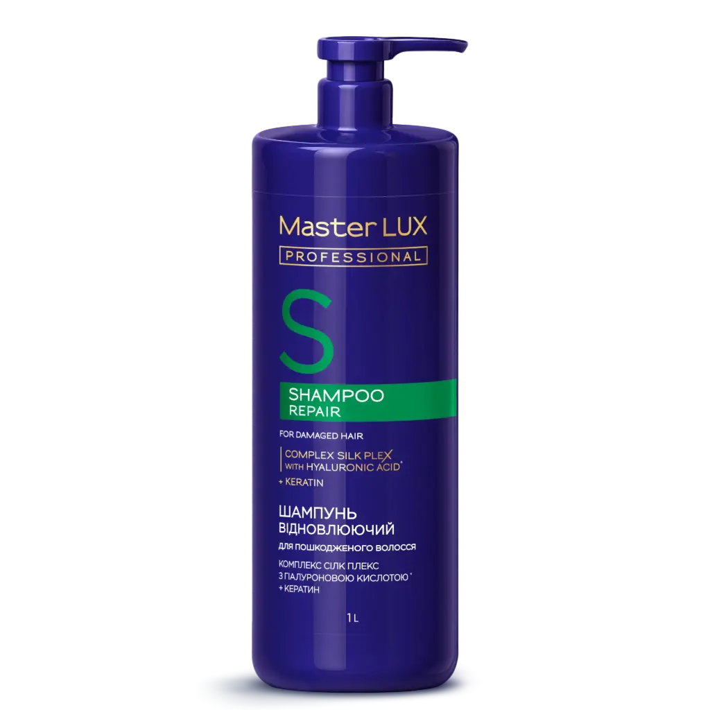 Szampon regenerujący do włosów zniszczonych Master LUX Professional (REPAIR) 1000ml