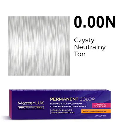 Krem do trwałej farby do włosów Master LUX professional 0.00N Czysty neutralny ton