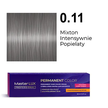 Permanent hair color cream Master LUX professional 0.11 Mixtone Intensive Ash