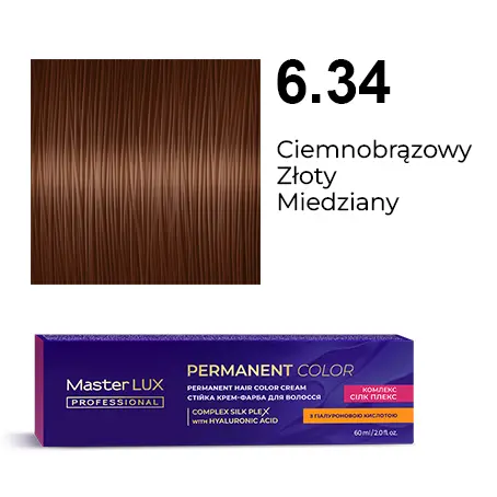Master LUX professional 6.34 Темно-Русявий Золотисто-Мідний