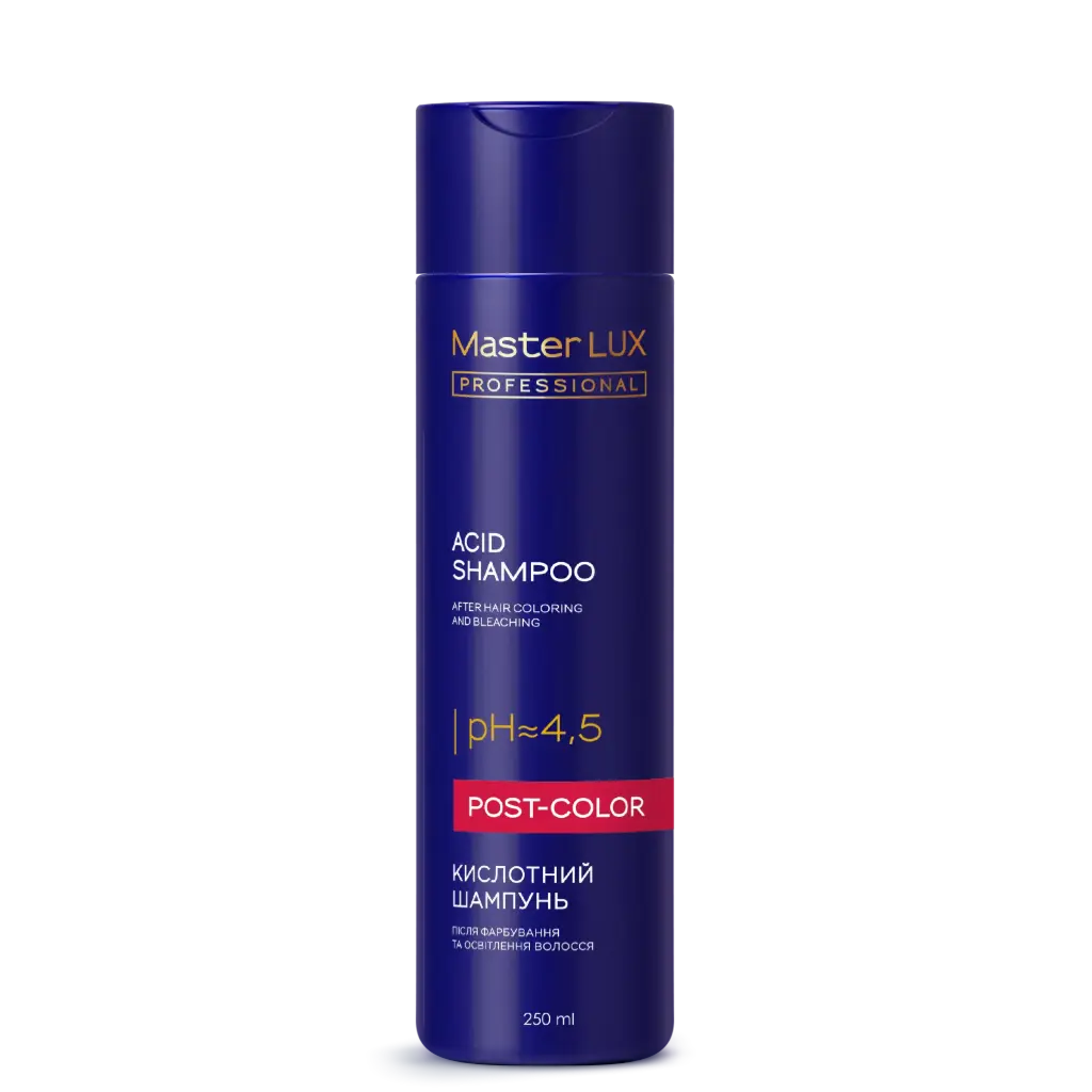 Szampon kwaśny Master LUX professional po koloryzacji i rozjaśnianiu włosów (POST-COLOR) 250 ml