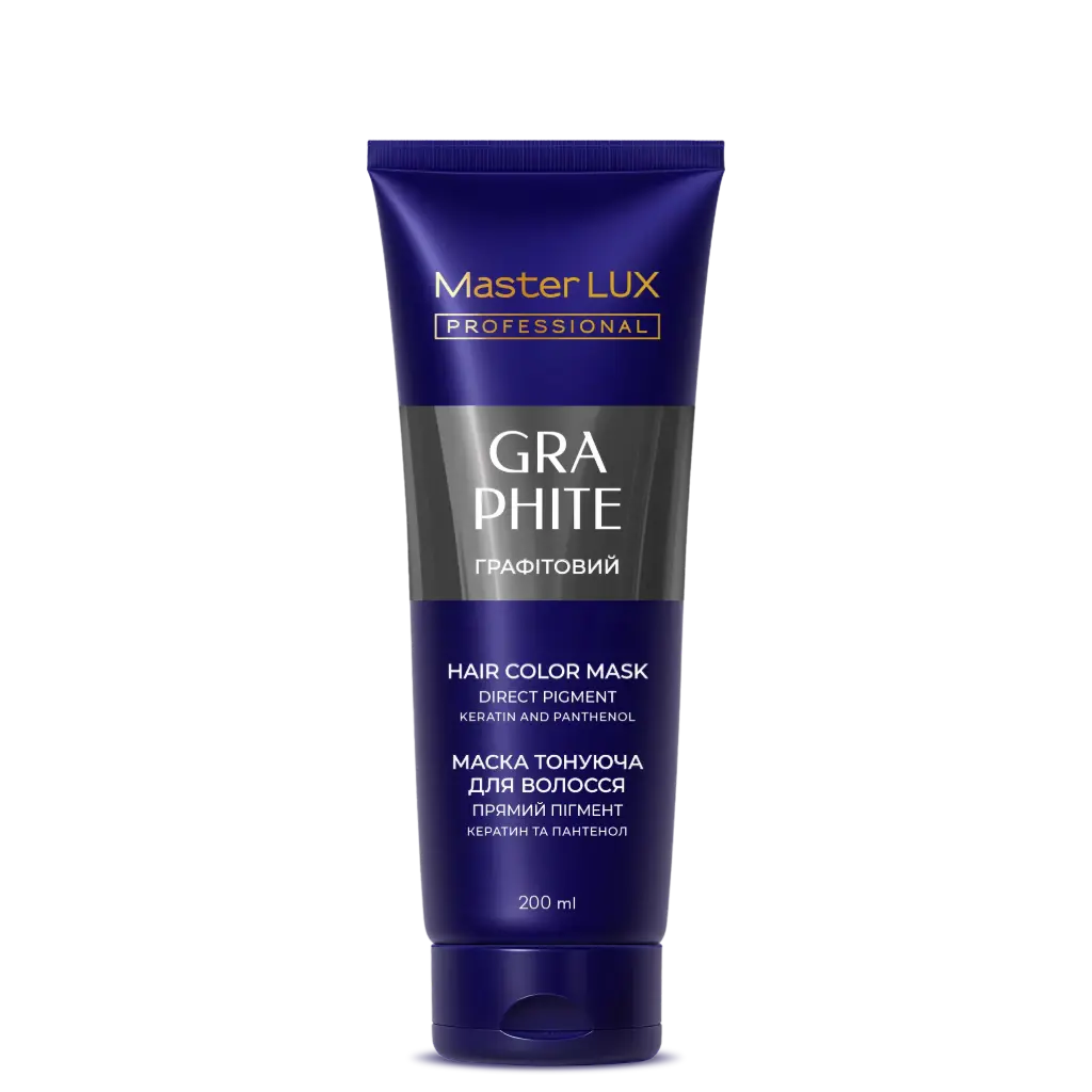 Maska koloryzująca do włosów Master LUX Professional grafitowy 200ml (tuba)