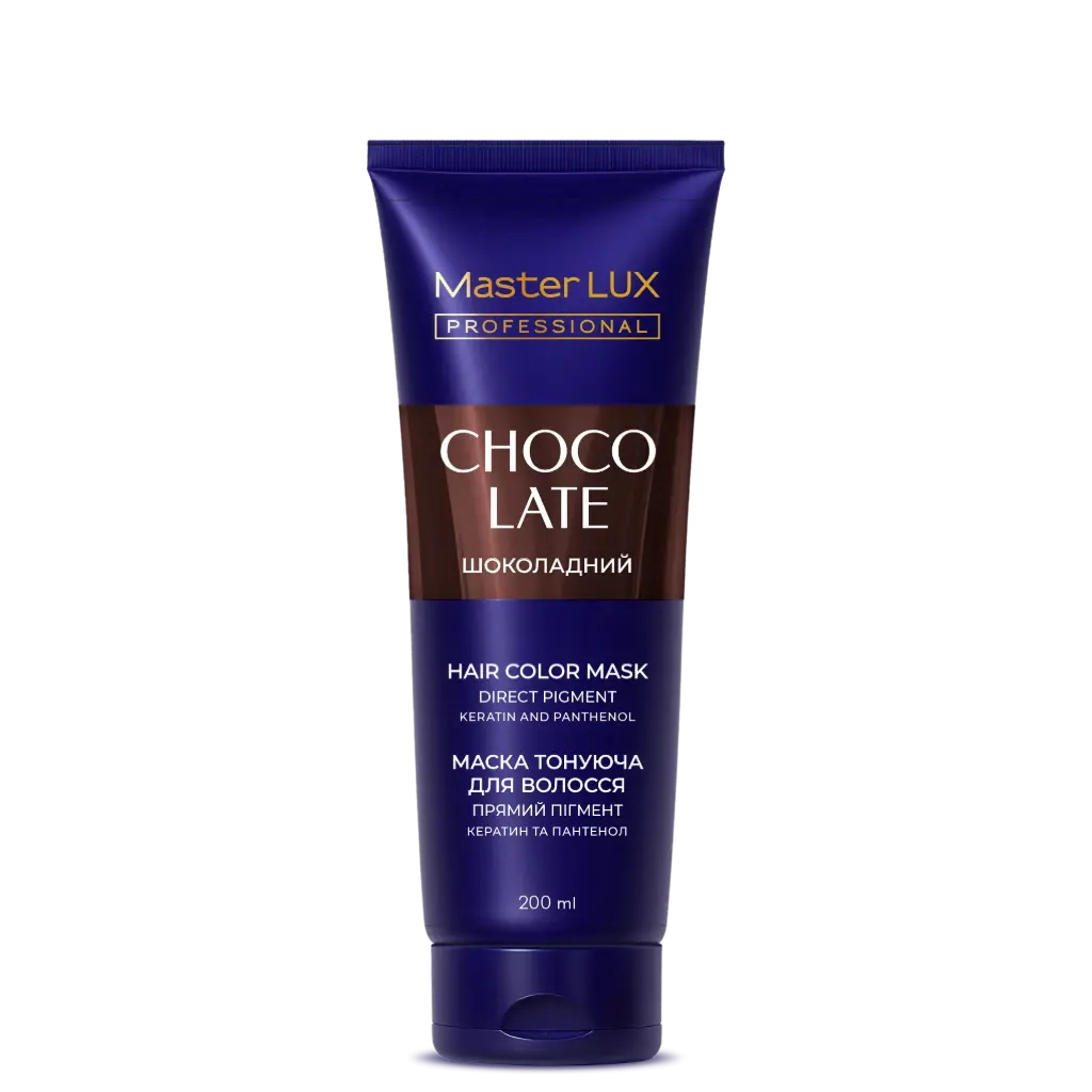 Maska tonująca do włosów Master LUX professional tone Czekoladowy 200 ml  (tuba)																		 