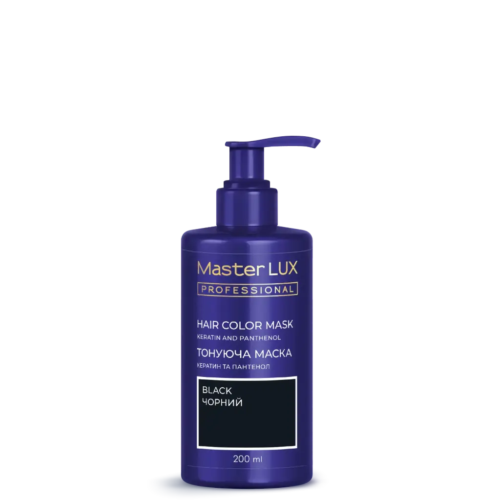 Maska tonująca do włosów Master LUX professional tone Czarny 200 ml