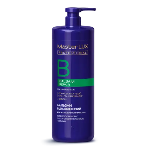 [BL-RE-1000] Відновлювальний бальзам для пошкодженого волосся Master LUX Professional (REPAIR) 1 л