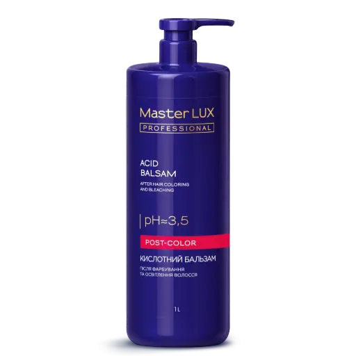 [BL-PC-1000] Balsam kwaśny po koloryzacji i rozjaśnianiu włosów Master LUX Professional (POST-COLOR) 1000ml