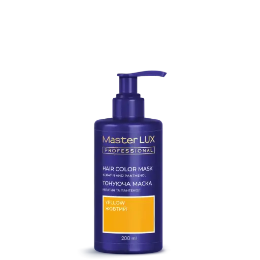 [10112] Maska tonująca do włosów Master LUX professional tone Żółty 200 ml