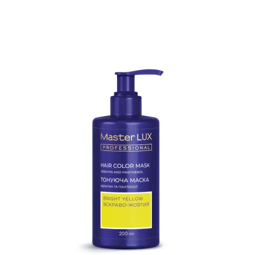 [CM-BRIGHT YELLOW] Hair color mask Master LUX Professional Bright Yellow 200ml