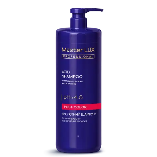 [10202] Szampon kwaśny Master LUX professional po koloryzacji i rozjaśnianiu włosów (POST-COLOR) 1L