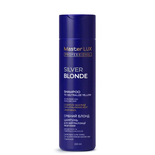[10070] Szampon Master LUX professional do neutralizacji żółtych włosów SREBRNY BLOND (SILVER BLONDE) 250ml