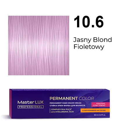 [20121] Krem do trwałej farby do włosów Master LUX professional 10.6 Jasny blond fioletowy