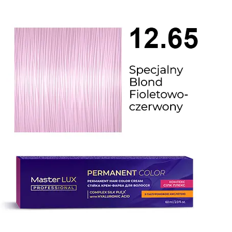 [20137] Krem do trwałej farby do włosów Master LUX professional 12.65 Specjalny blond fioletowo-czerwony