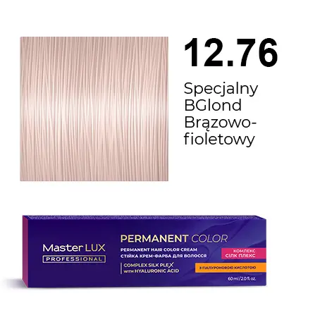[20139] Permanent hair color cream Master LUX professional 12.76 Special Blonde Brown Violet
