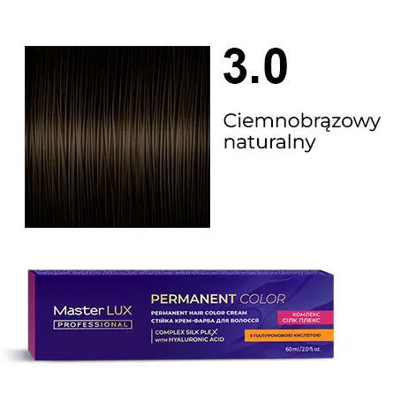 [20001] Permanent hair color cream Master LUX professional 3.0 Dark Brown Natural