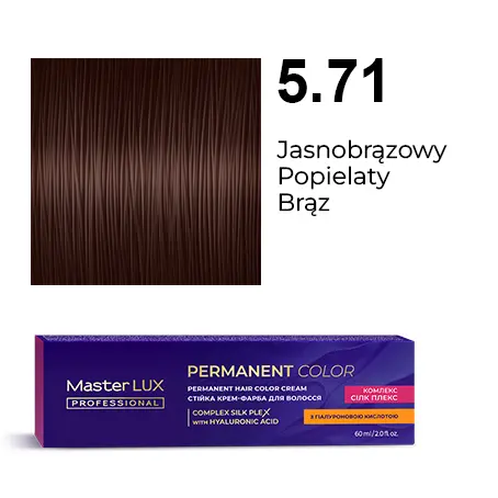[20020] Krem do trwałej farby do włosów Master LUX professional 5.71 Jasnobrązowy Popielaty Brąz