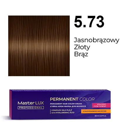 [20021] Krem do trwałej farby do włosów Master LUX professional 5.73 Jasnobrązowy Złoty brąz