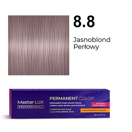 [20087] Permanent hair color cream Master LUX professional 8.8 Light Blonde Pearl