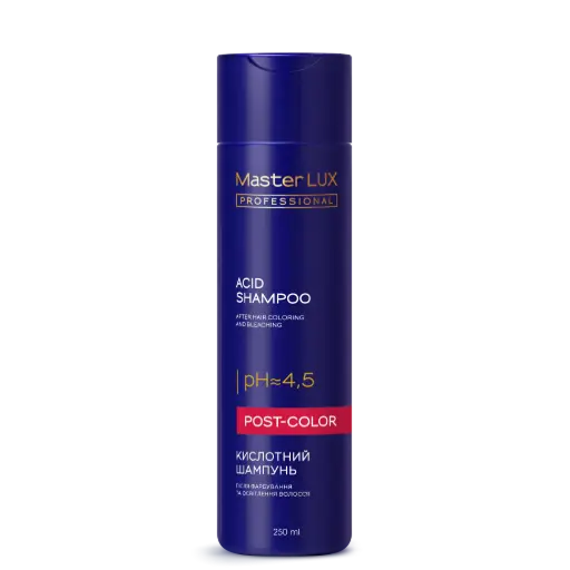 [SH-PC-250] Szampon kwaśny po koloryzacji i rozjaśnianiu włosów Master LUX Professional (POST-COLOR) 250ml