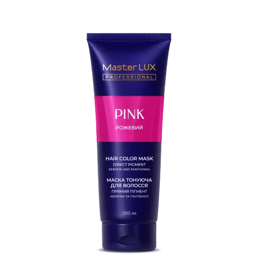 Hair color mask Master LUX professional Pink 200 Master Lux (tuba)