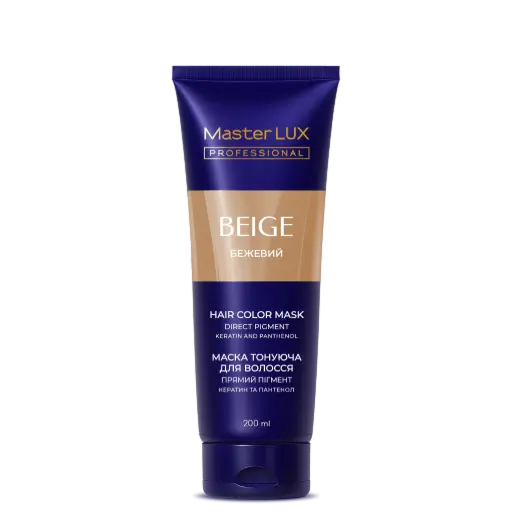 Maska tonująca do włosów Master LUX professional tone Beż 200 ml  (tuba)																								 