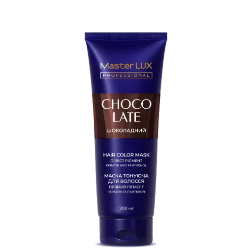 Maska tonująca do włosów Master LUX professional tone Czekoladowy 200 ml  (tuba)																		 