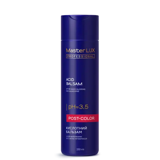 [10206] Balsam kwaśny Master LUX professional po koloryzacji i rozjaśnianiu włosów (POST-COLOR) 250 ml